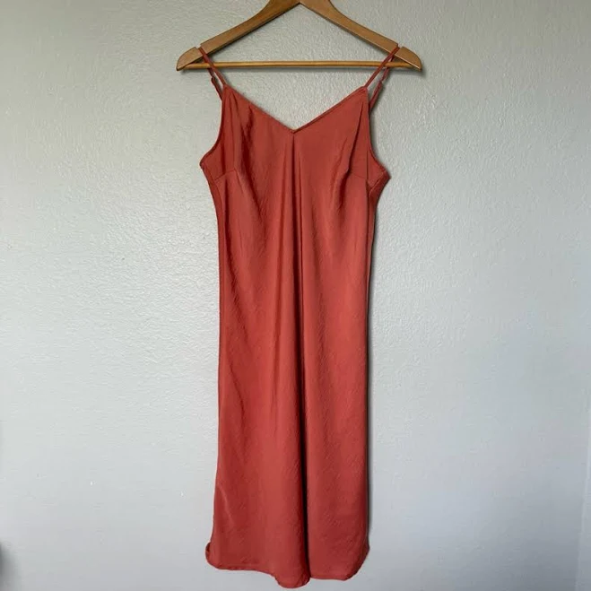 dress Satin Midi Slip Dress Poshmark $20
