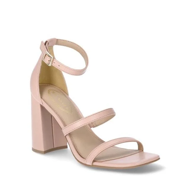 shoes Scoop Women’s Faux Suede Leather Strappy Block Nude Heels, Size 8 eBay - centralohiogeneralstore $31.99