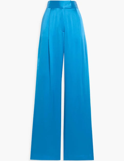 pants SEI Women's Silk-Satin Wide-Leg Pants THE OUTNET $235