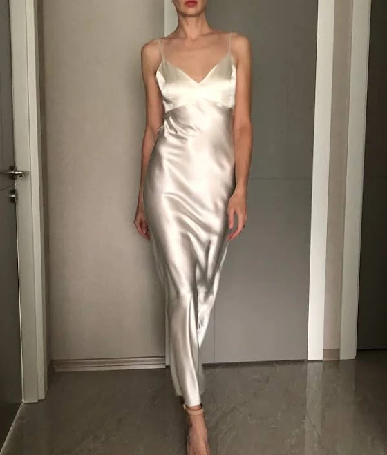 dress Silk Satin Extra Full Length Bias Cut Maxi Dress Etsy - Seller $145