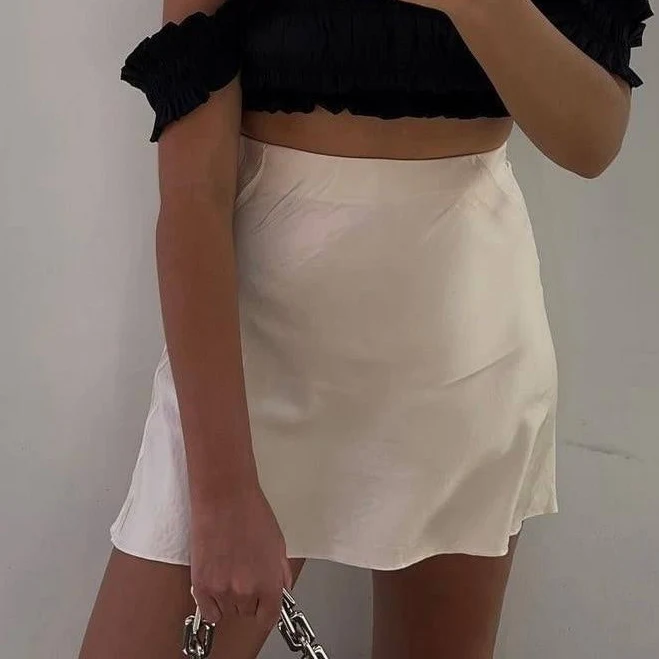 mini skirt Silk Slip Skirt Etsy - TheSerenityWear $195