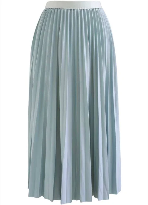 skirt Simplicity Pleated Midi Skirt Chicwish $36.9