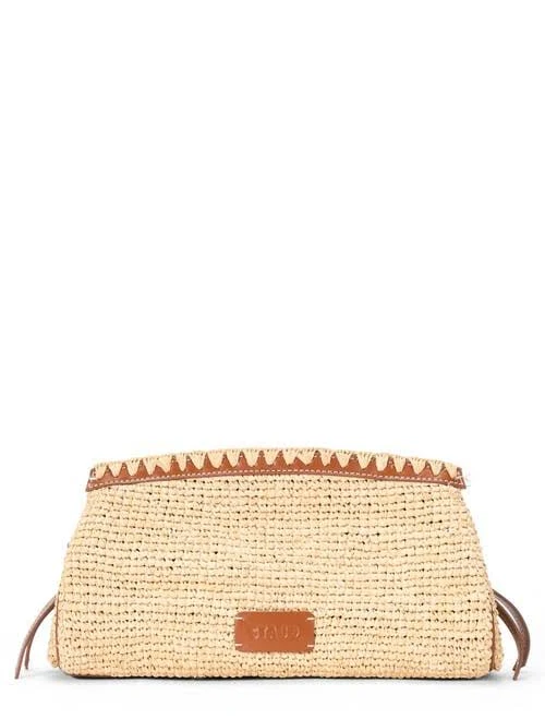 bag STAUD Maude Convertible Raffia Clutch Nordstrom $395