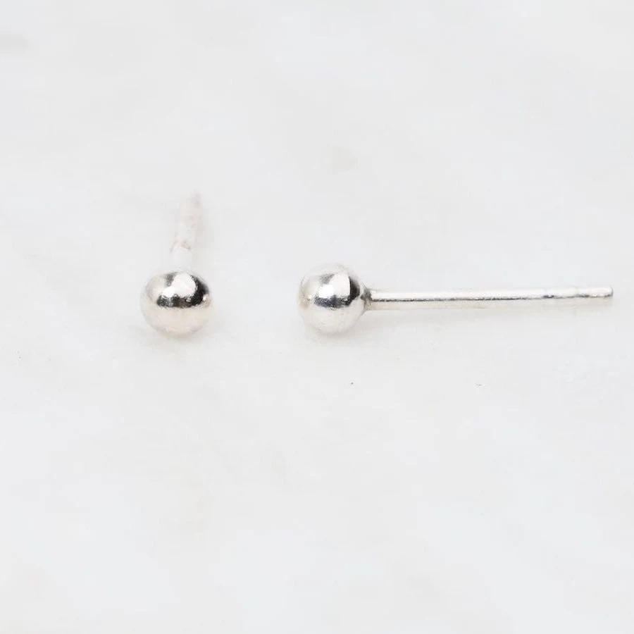 accessory Sterling Silver Ball Post Earrings Dandelion $9