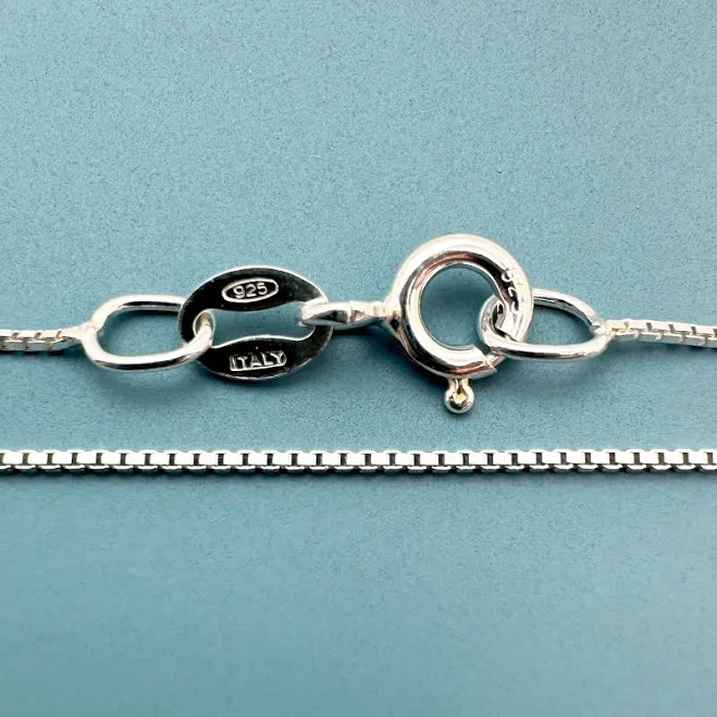 accessory Sterling Silver Delicate Tiny Box Chain Necklace Etsy - InnerArt4BeadsSupply $13.65