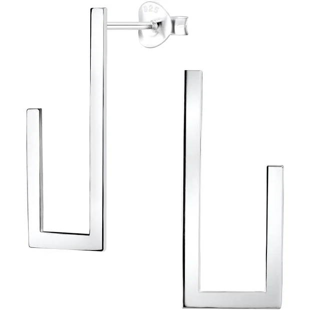 accessory Sterling Silver Geometric Ear Studs – jd4934 925silverjewelry.com $8.26