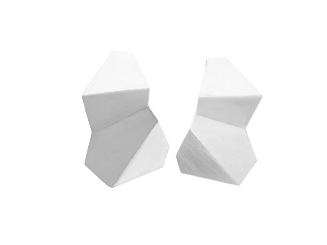 accessory Sterling Silver Geometric Stud Earrings Etsy - ElinaBriedeJewelry $171.1