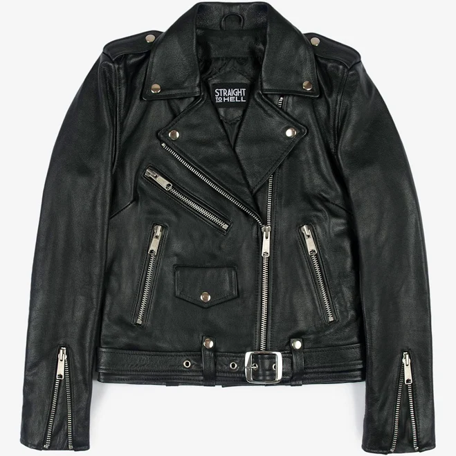 outerwear Straight to Hell Women's Commando Modern Fit Leather Jacket Straight To Hell Apparel $395