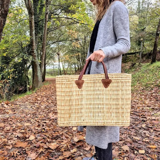 bag Straw Market Basket Handbag Etsy - PadaWorks $26.35