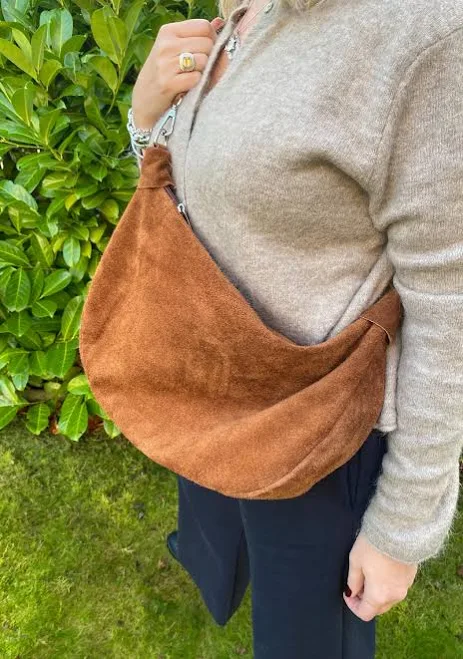 bag Suede Slouchy Crossbody Bag Etsy - Seller $97.11