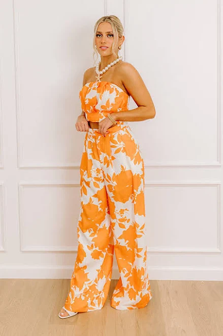 pants Sunkist Moment High Waist Floral Pants Impressions Boutique $49
