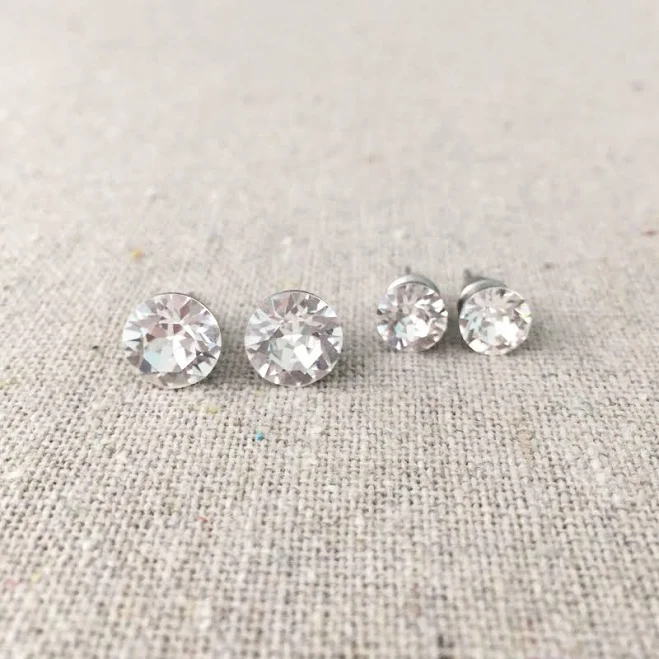 accessory Swarovski Crystal Stud Earrings Etsy - HeatherlyDesigns $31