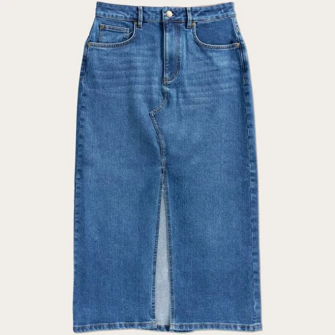 skirt Tecovas Women's Denim Midi Skirt Tecovas $135