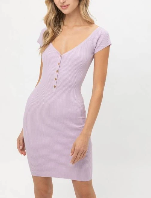 bodycon dress The On Again Ribbed Snap Front Bodycon Mini Dress Minit Fashion $29