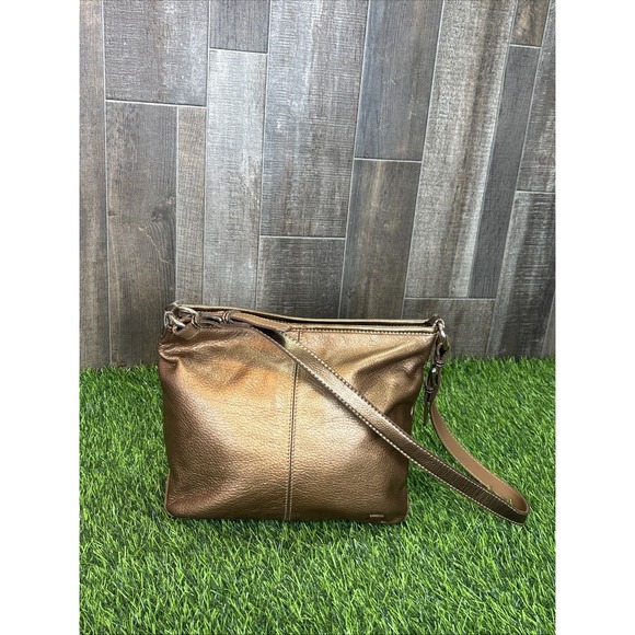 bag The Sak Metallic Bronze Leather Hobo Shoulder Bag Boho Slouch Purse Poshmark $46