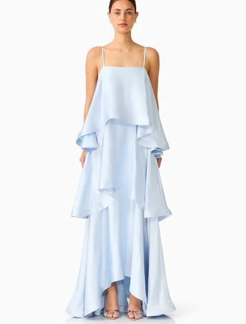 dress Tilly Tiered Maxi Dress in Pale Blue Bella Bridesmaids $318