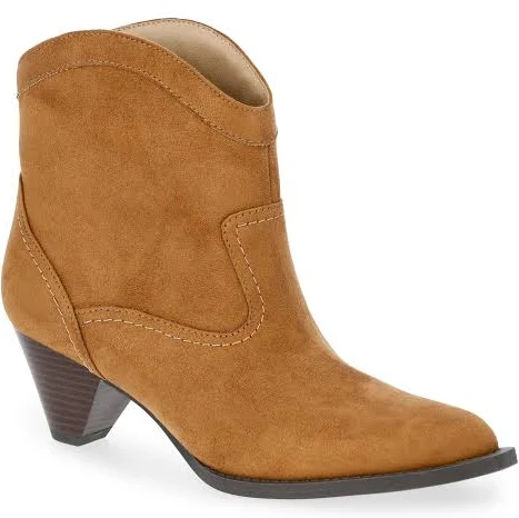 shoes Time and True Women's Faux Suede Cone Heel Booties Walmart $13.07