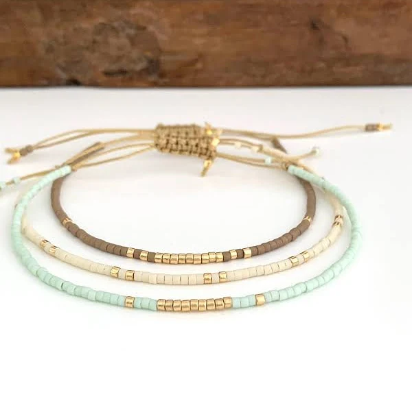 accessory Tiny Adjustable Seed Bead Bracelet Etsy - Seller $44.52