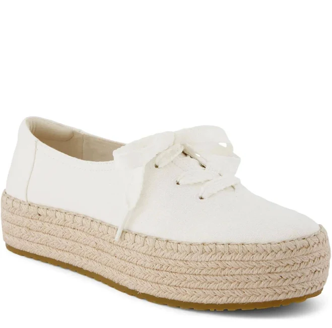 shoes TOMS Women's Valencia Lace-Up Platform Espadrilles DSW $89.99