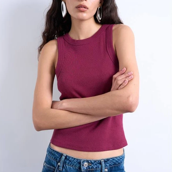 top Topshop Ribbed Racer Tank Top Nordstrom $20