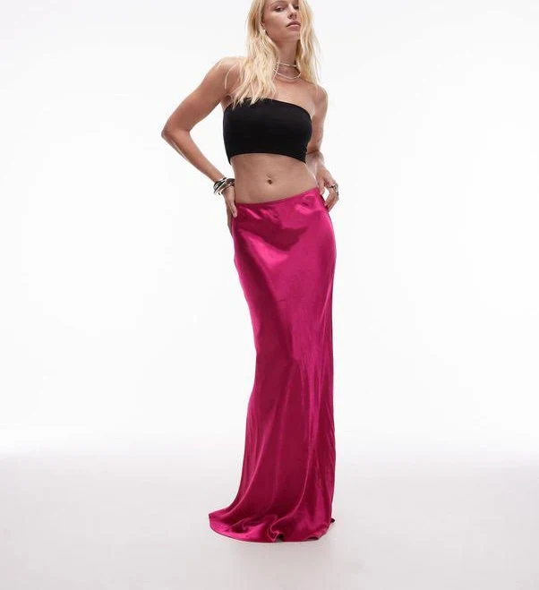 skirt Topshop Satin Bias Maxi Skirt Lyst $54