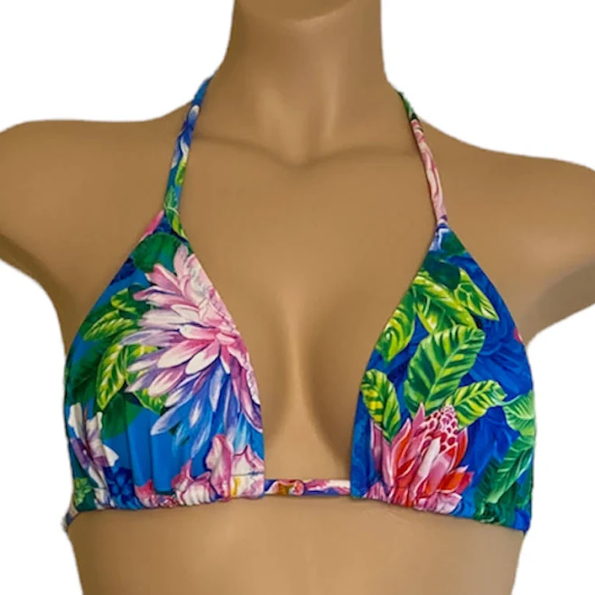 swimsuit Triangle bikini top in Tropic Floral print Sandborn Swim $40