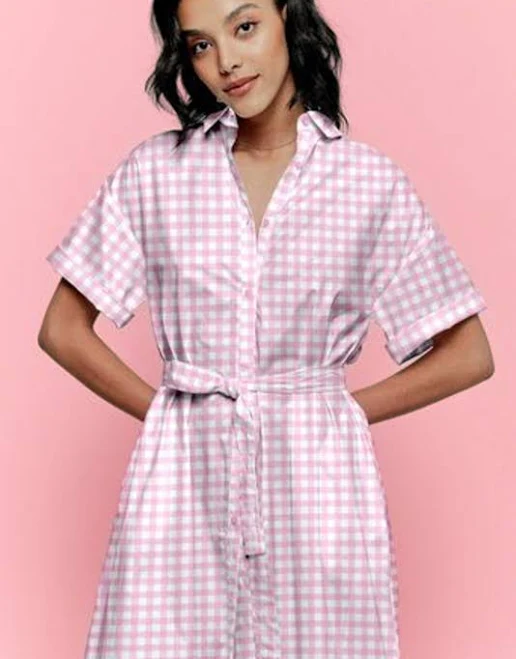 shirt dress Tuckernyc Sarah Gingham Shirtdress Tucker $225