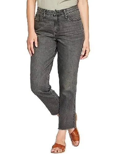 bottoms Universal Thread Women's Deep Charcoal High-rise Straight Jeans Size eBay - decoratorschoice $14.99