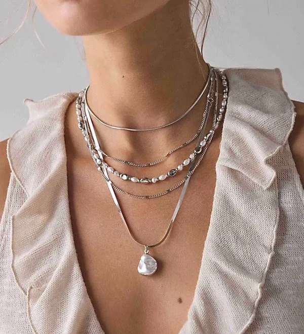 accessory Urban Outfitters Addison Chain Layering Necklace Set Urban Outfitters $30