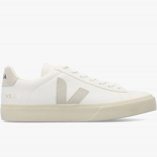 shoes VEJA Campo Chromefree Leather Extra White Natural Trainers Size: 39, C Daniel Footwear $118.75