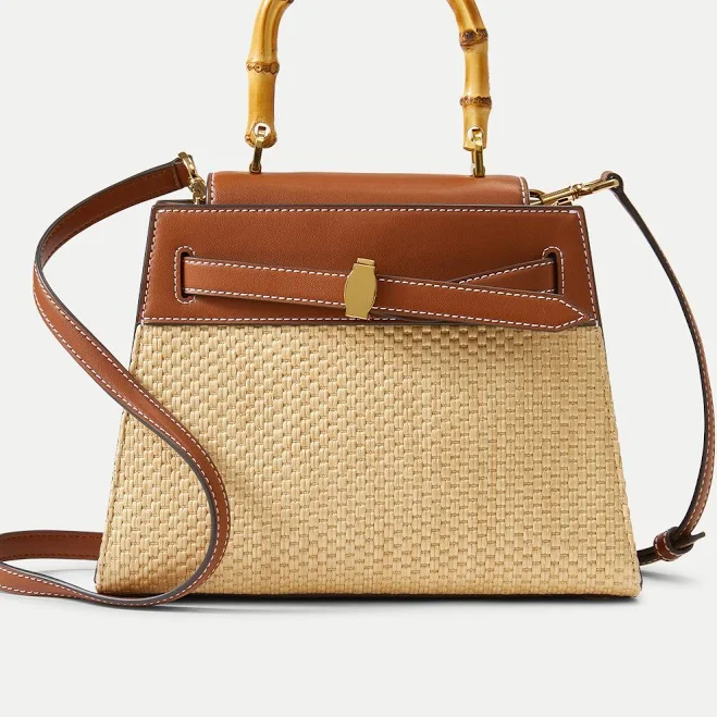 bag Veronica Beard Raffia Dash Top-Handle Crossbody Bag Veronica Beard $595
