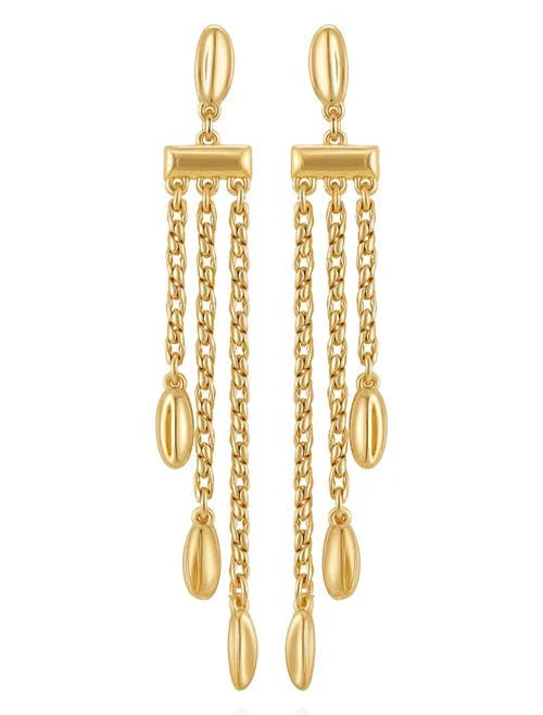 accessory Vince Camuto Women's 14K Gold Plated Long Chain Tassel Earrings Nordstrom $52