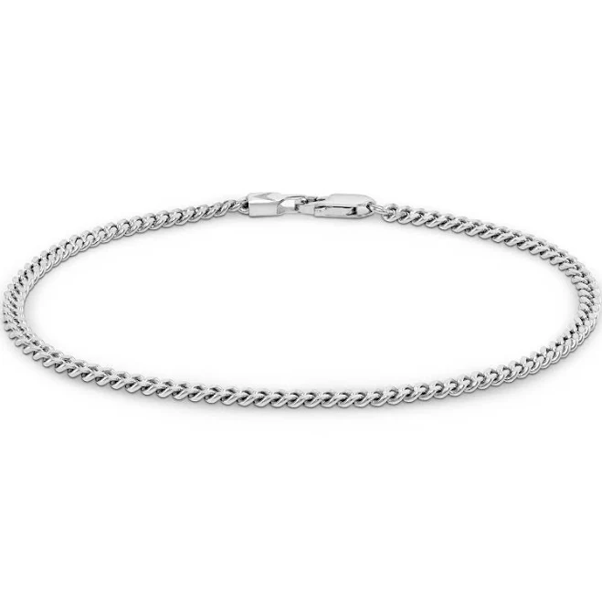 accessory Vincero Men's Sterling Silver Curb Chain Bracelet Vincero Collective $79