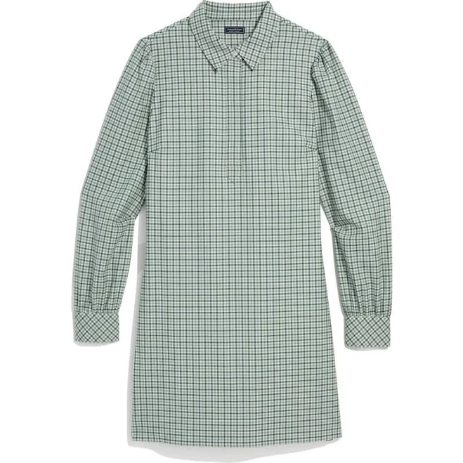 dress Vineyard Vines Women's Long Sleeve Plaid Wool Blend Popover Shirtdress Nordstrom $198