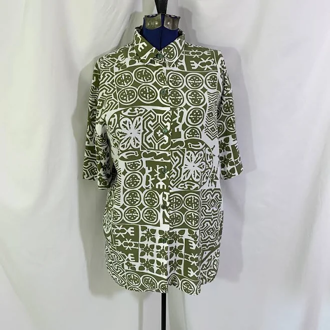 top Vintage 90s Oversized Print Shirt Etsy - SweetBabyJaneCo $15