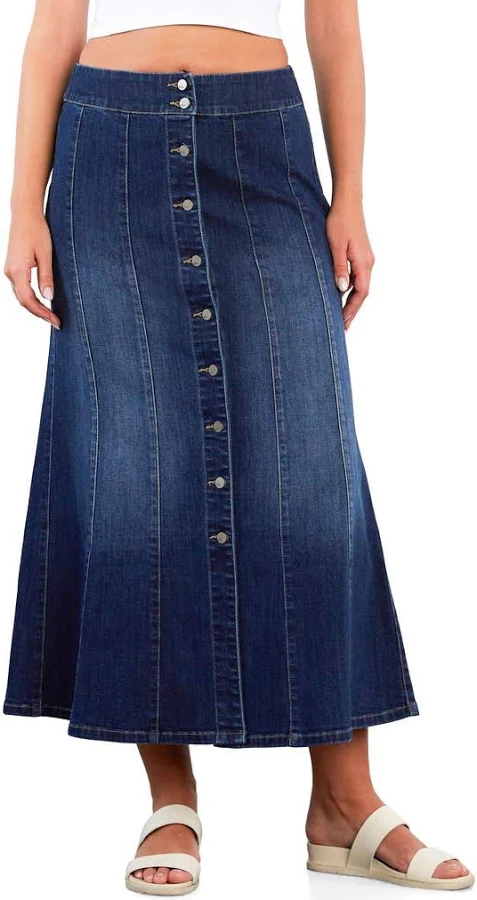 maxi skirt Wash Lab Denim Women's Stretch Denim Maxi Skirt Nordstrom $164