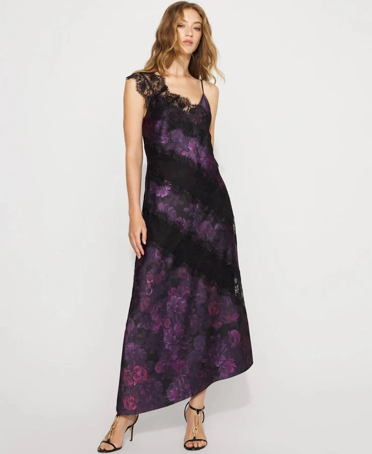 dress White House Black Market Lace + Satin Slip Dress White House Black Market $98.99