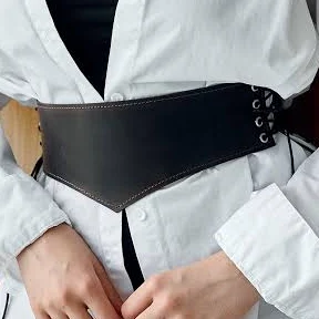 accessory Wide Leather Corset Belt Etsy - Seller $25.51