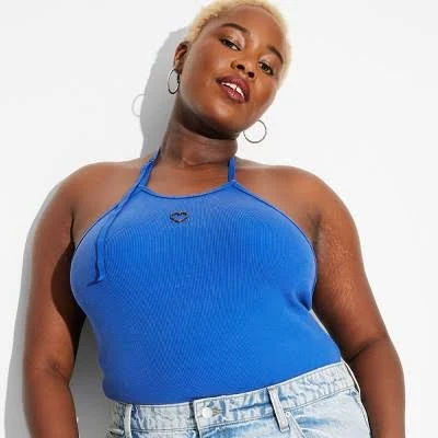 bodysuit Wild Fable Women's High Cut Embellished Halter Bodysuit Target $16