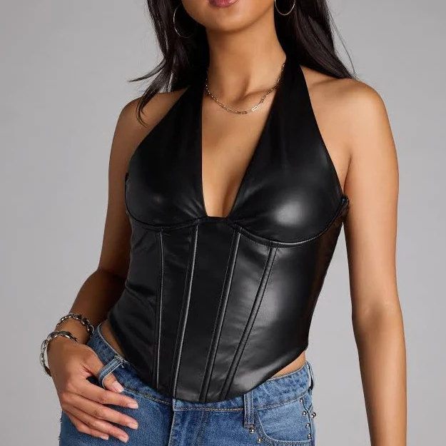 top Windsor Undeniable Flair Halter Corset Top Windsor $29.9