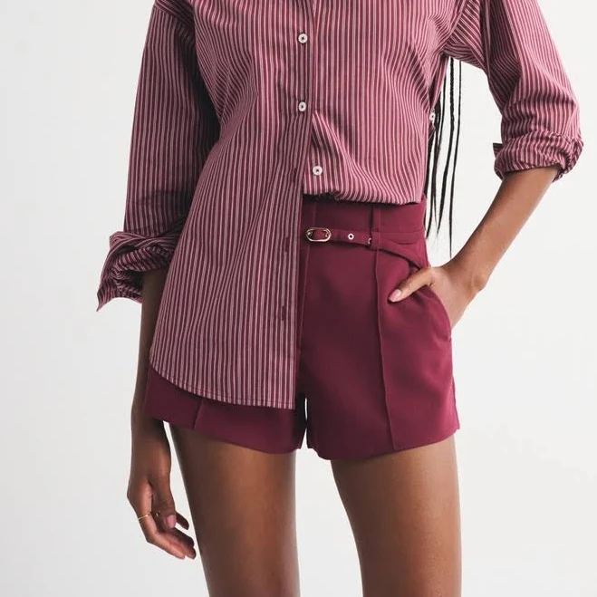 shorts Women's Abercrombie & Fitch Micro Tailored A-Line Short Abercrombie & Fitch $44.99