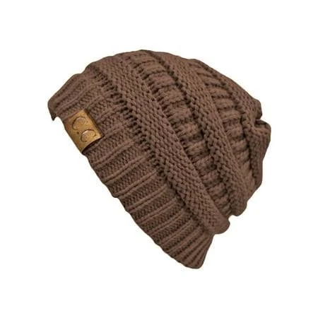 accessory Women's C.C Thick Slouchy Knit Oversized Beanie Cap Hat Walmart - Gravity Trading $13.99