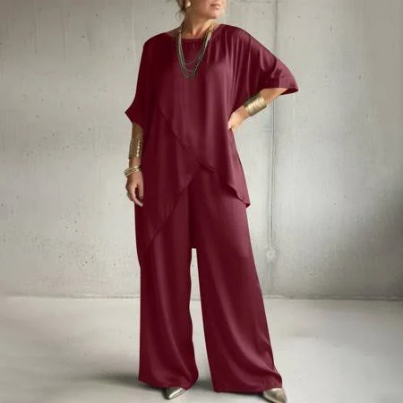linen outfits Women's Casual Loose Flowy Linen Top and Pants Set Walmart - Uootdi $20.99