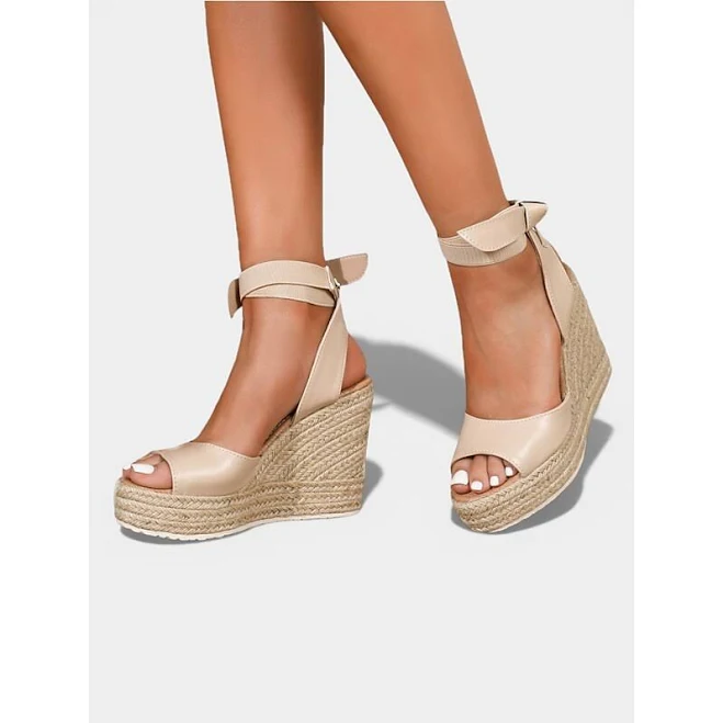 shoes Women's Espadrille Wedge Sandals with Ankle Wrap MiniInTheBox.com $36.99