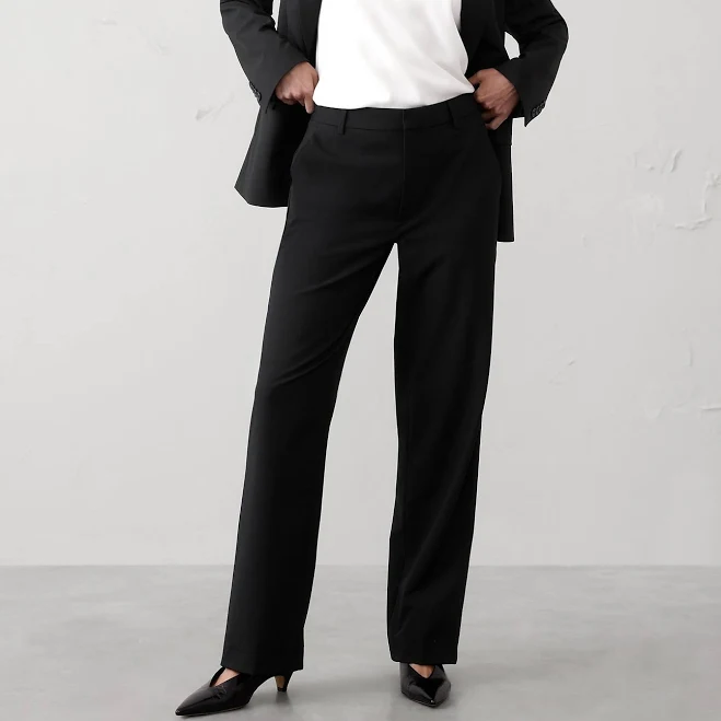 pants Women's High-Rise Sculpted Straight Trouser Banana Republic Factory $45