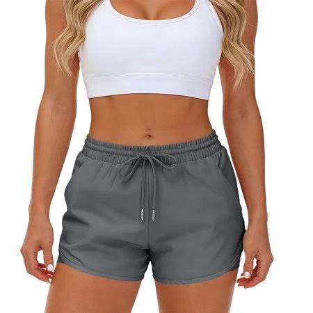 shorts Women's High Waist Lightweight Gym Shorts with Liner Walmart - Xivone $9.69