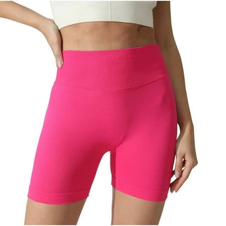 biker shorts Women's High-Waisted Soft Seamless Biker Shorts Walmart - JGGSPWM $9.69