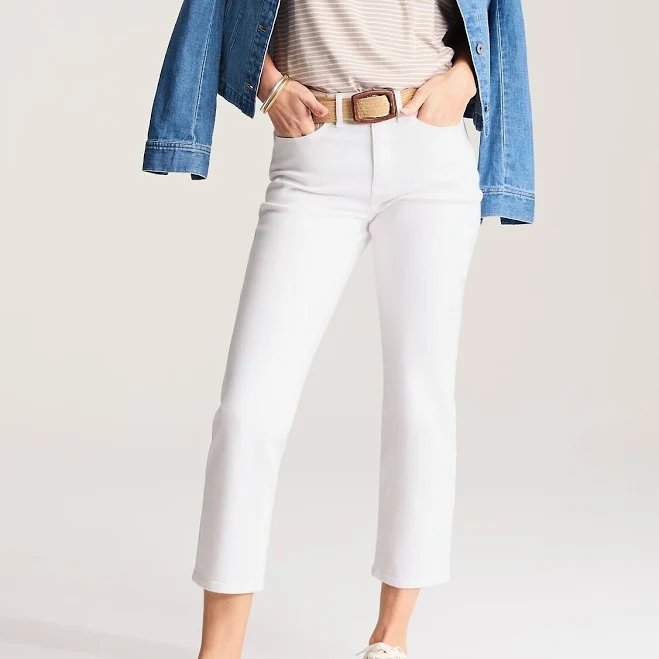 pants Women's J.Jill High-Rise Straight-Leg Cropped Jeans J.Jill $62.3