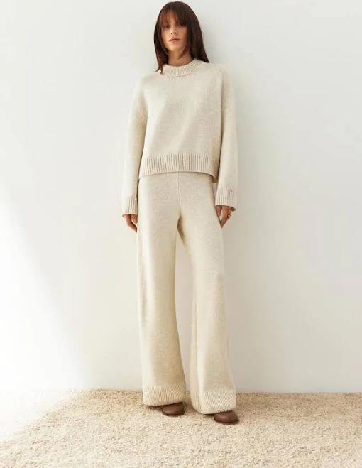 matching set Women's Knitted Wool Loungewear Set Etsy - Seller $280