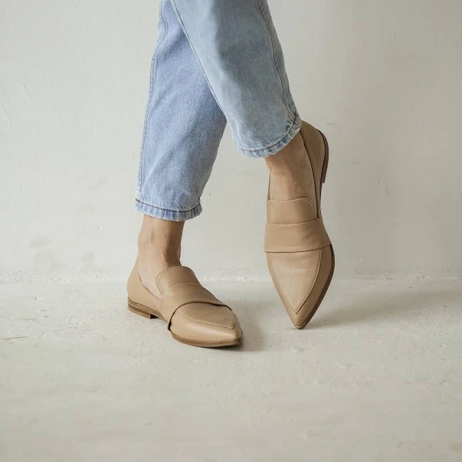 shoes Women's Leather Oxford Loafers Etsy - Seller $172.5